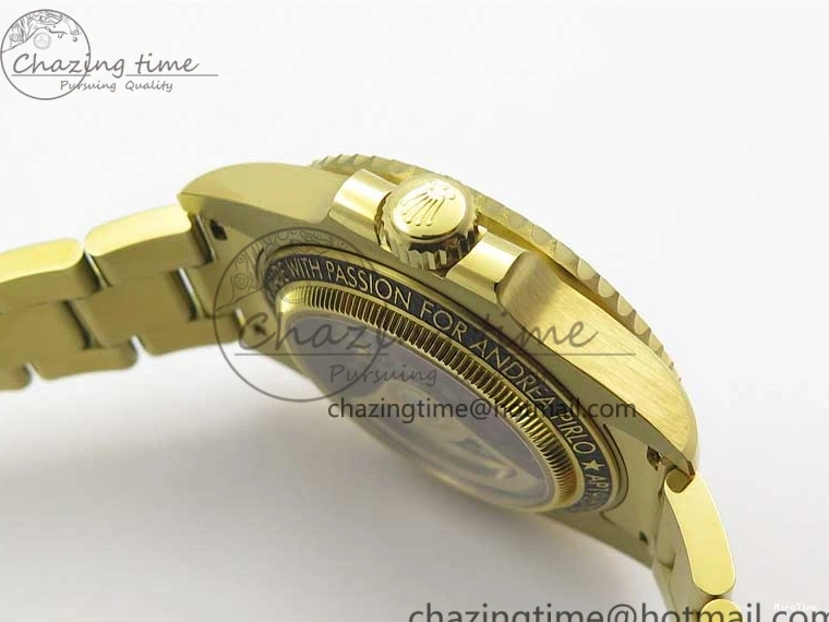 MiroTime 0214 Popular Andrea Pirlo Project Skeleton Submariner YG VRF Best Edition on YG Bracelet SA 2981